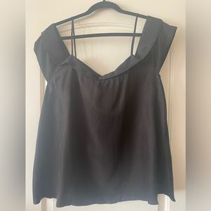 Anthropologie Paper Crown cold shoulder top